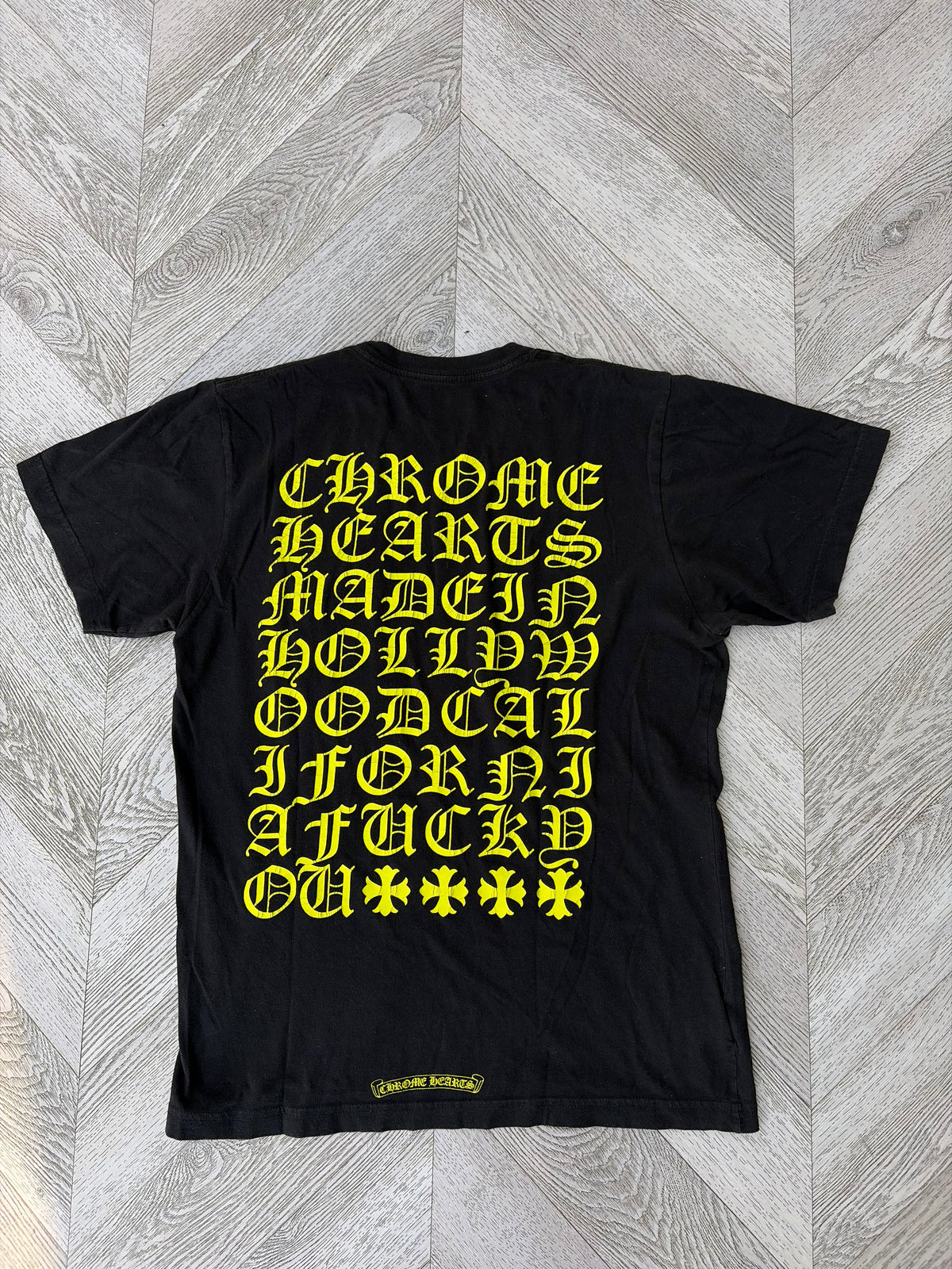 Chrome Hearts Tee (Black/Neon Yellow)