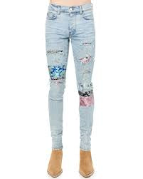 Amiri jeans Artpatch light blue