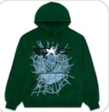 Spider hoodie forest green