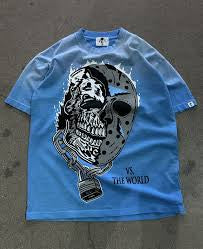 Warren Lotas “Big Sports Mask” Tee (Blue)