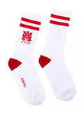 Amiri “MA” Socks (White/Red)