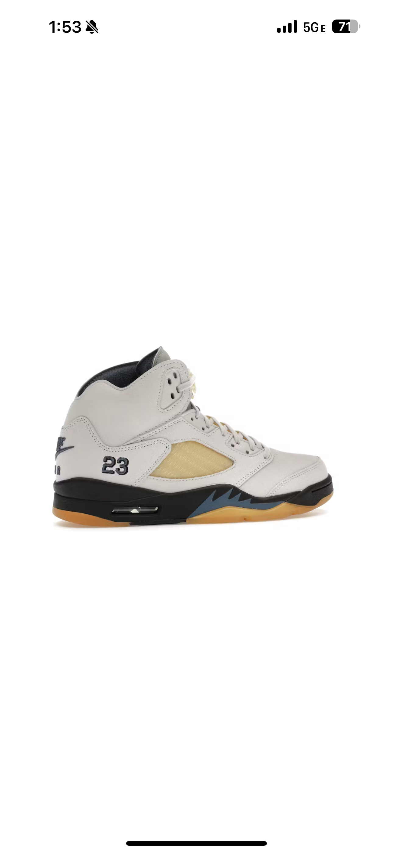 Jordan Retro 5 “A Ma Maniere” (White)