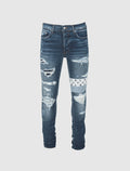 Amiri Silk Art patch Jeans