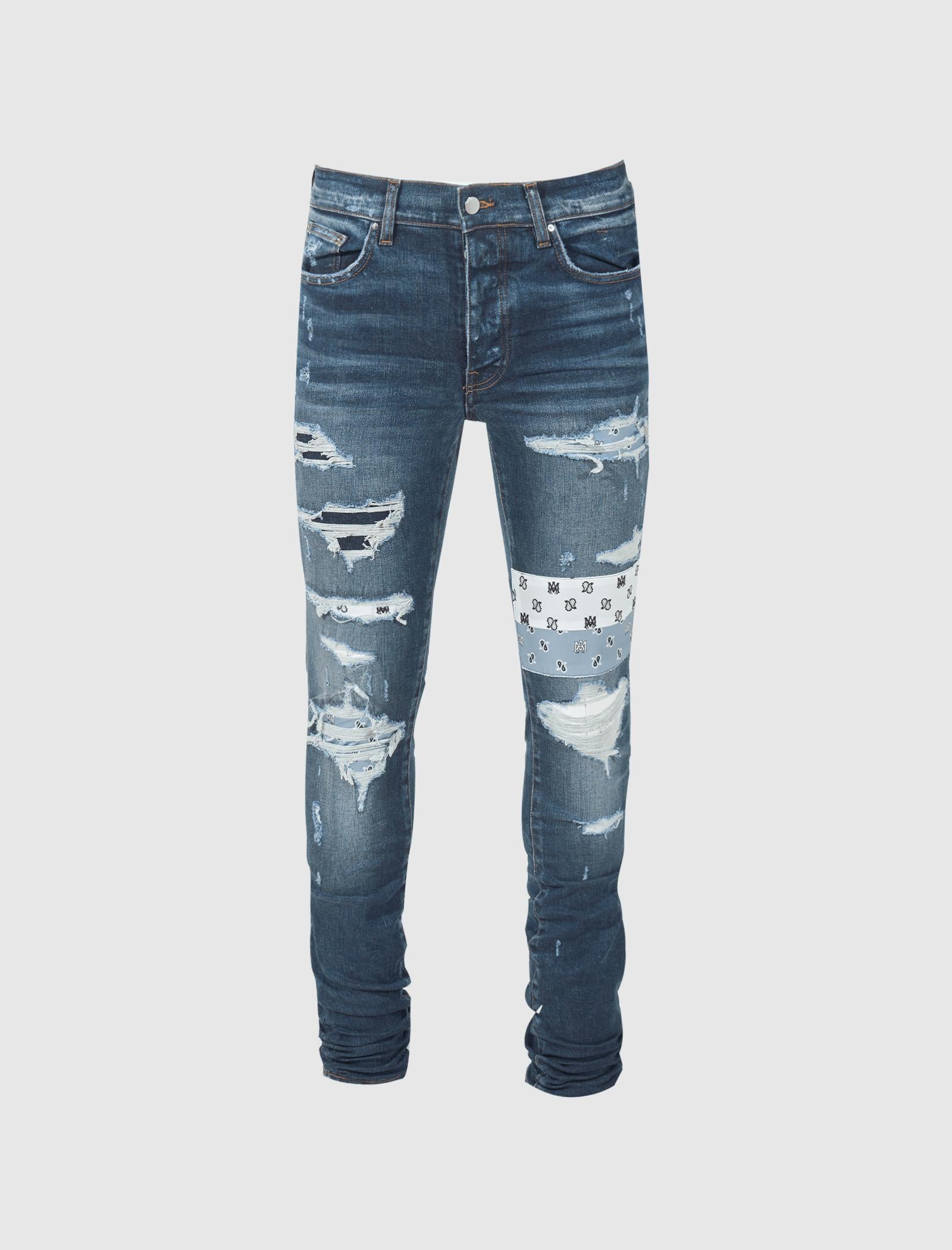 Amiri Silk Art patch Jeans