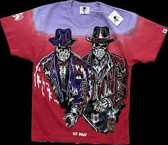 Warren Lotas “Sit Down” Tee (Purple/Red)