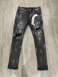 Purple Brand Jeans P001 (Black/White Paints Spots)