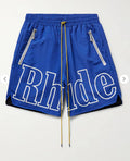 Rhude Logo Shorts “Blue”