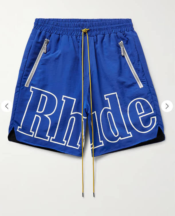 Rhude Logo Shorts “Blue”