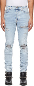 Amiri Mx1 “iridescent” Light Indigo