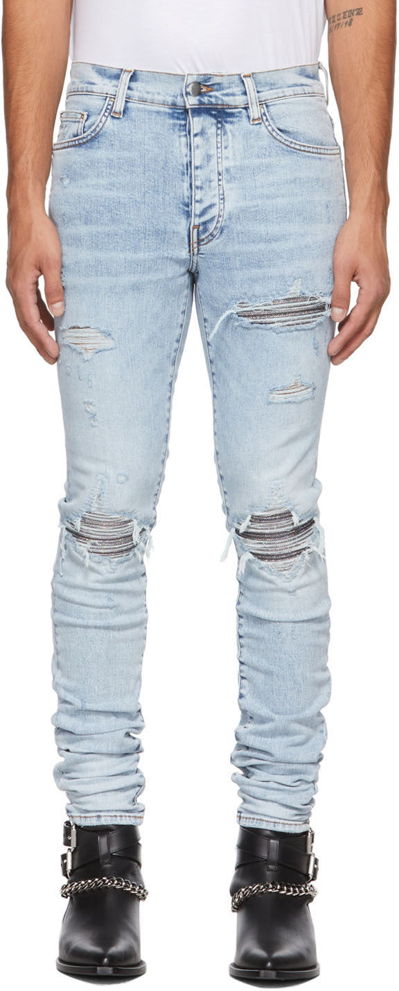 Amiri Mx1 “iridescent” Light Indigo
