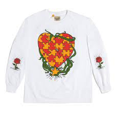 Gallery Dept Longsleeve puzzle heart white