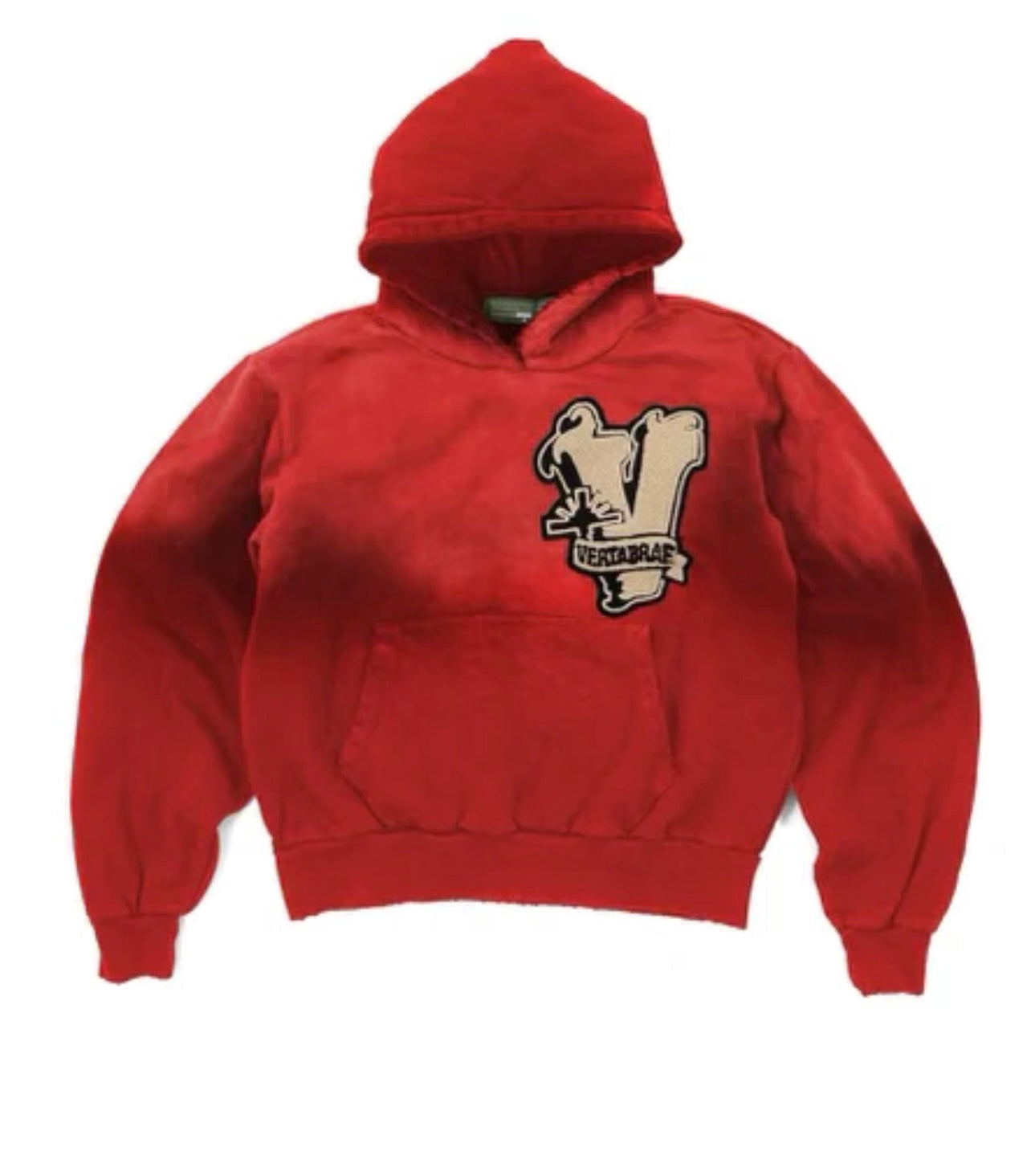 Vertabrae Patch Hoodie (Red)