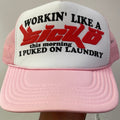 Sicko trucker hat light pink/ white