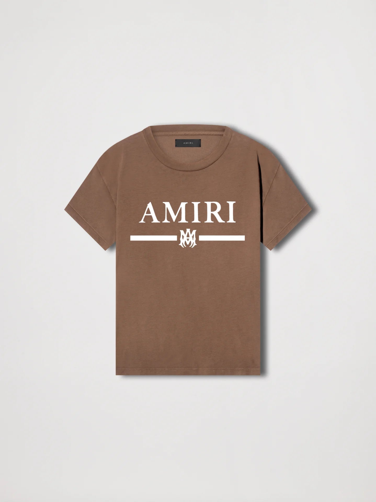 Amiri tee MA bag logo brown