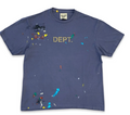 Gallery dept tee DEPT navy/ paint splatter