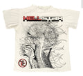 Hellstar tee Human development cream/ red