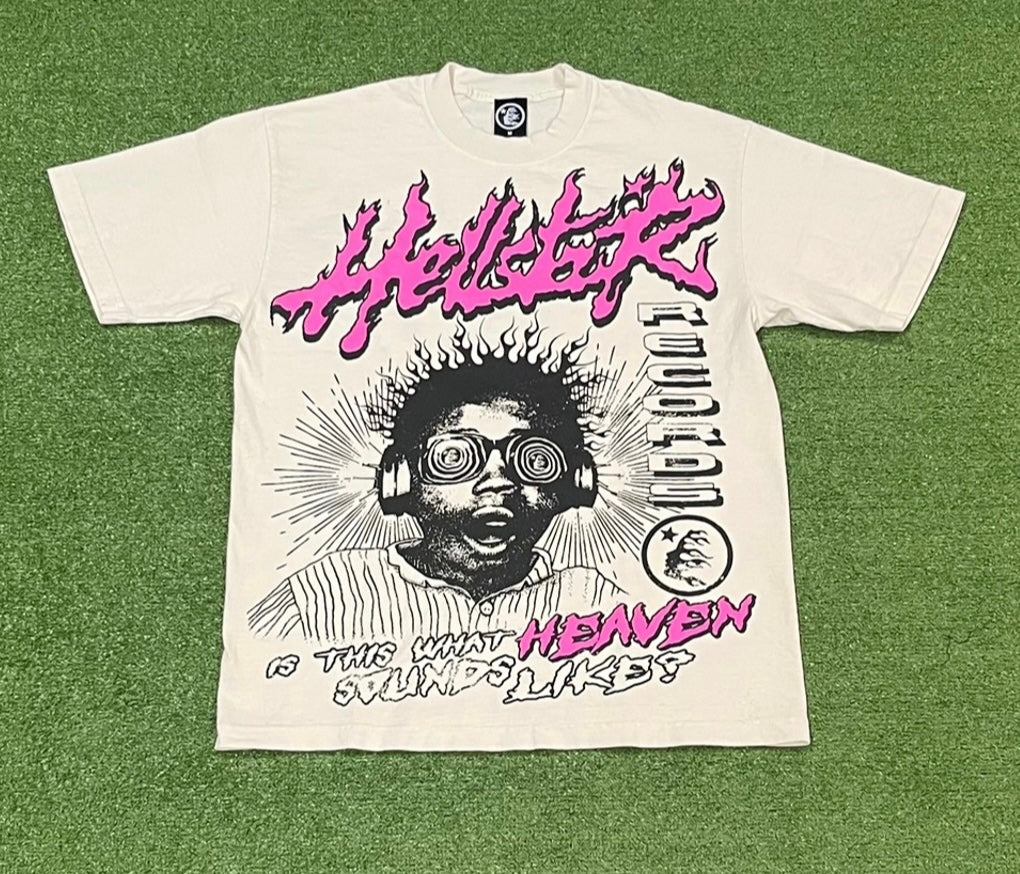 Hellstar tee sounds like Heaven cream/ pink