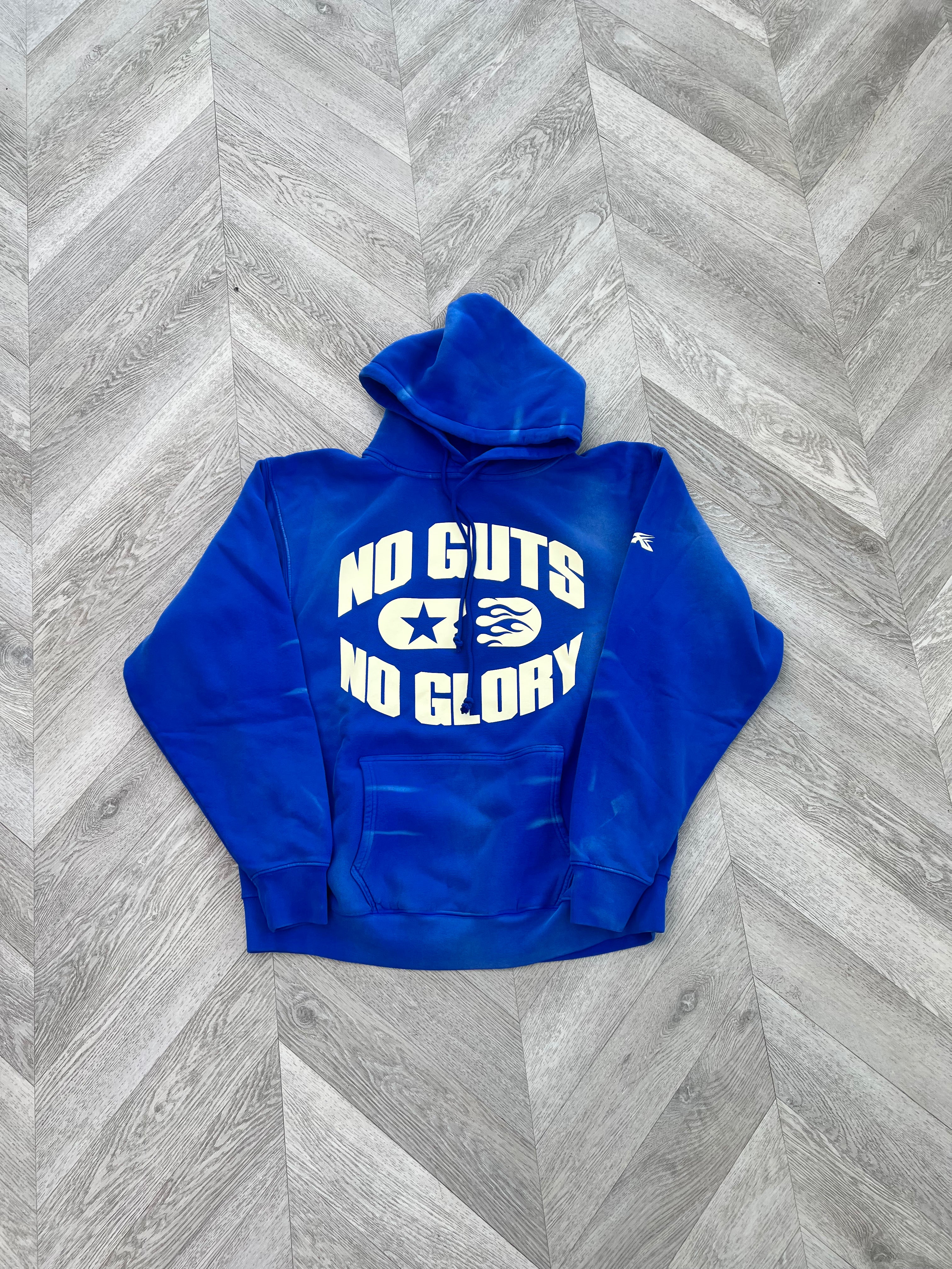 Hellstar hoodie No guts no glory (blue)
